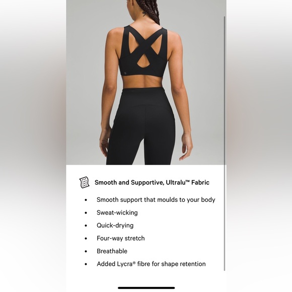 Lululemon Enlite Front-Zip Bra 36DD - Picture 5 of 12